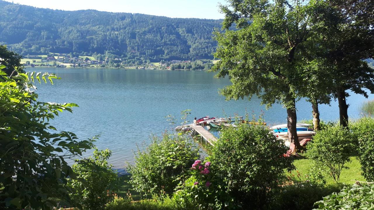 Maren Seeblick Appartement Haus Haensel&Gretel Direkt Am Ossiacher See Mit Hallenbad Skiarena Gerlitzen Stiegl المظهر الخارجي الصورة