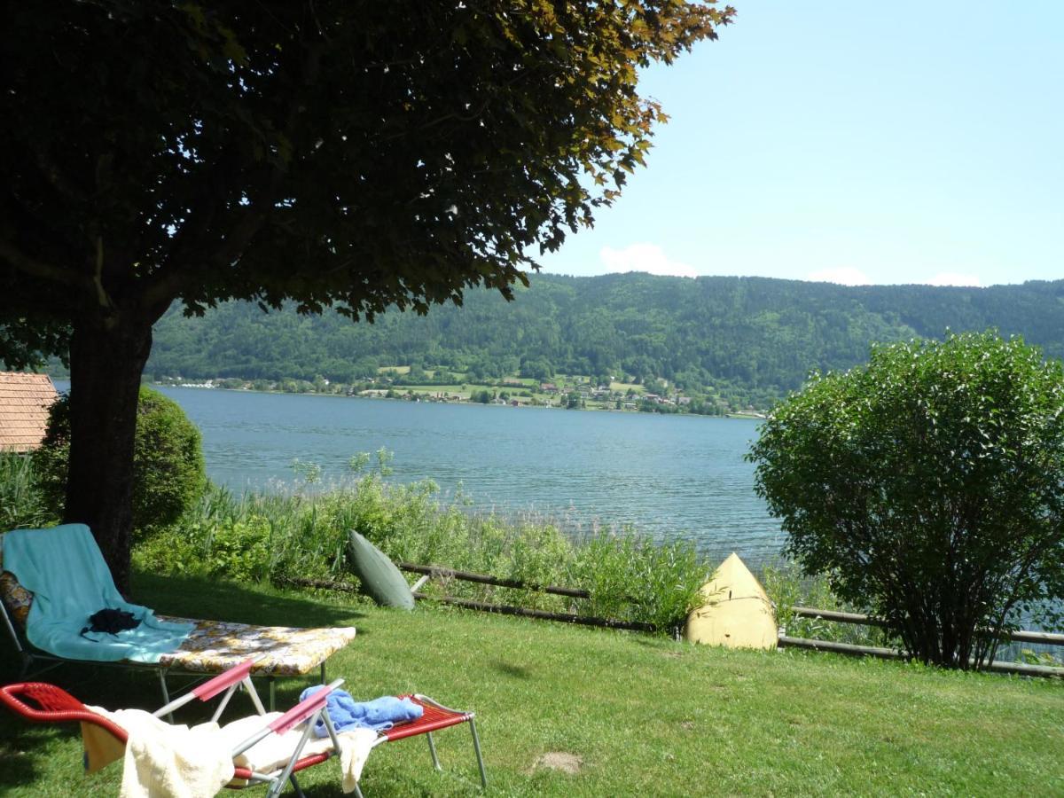 Maren Seeblick Appartement Haus Haensel&Gretel Direkt Am Ossiacher See Mit Hallenbad Stiegl المظهر الخارجي الصورة