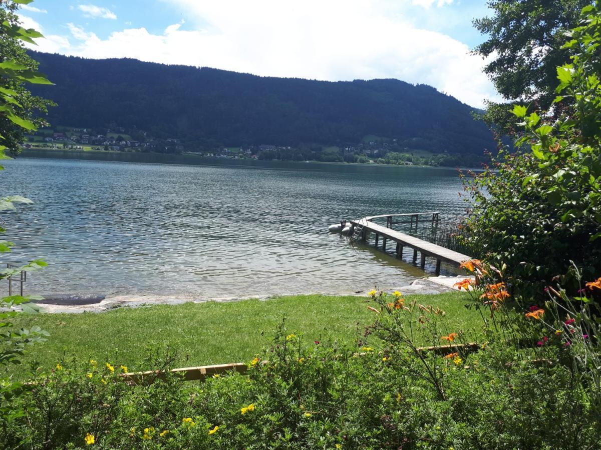 Maren Seeblick Appartement Haus Haensel&Gretel Direkt Am Ossiacher See Mit Hallenbad Skiarena Gerlitzen Stiegl المظهر الخارجي الصورة