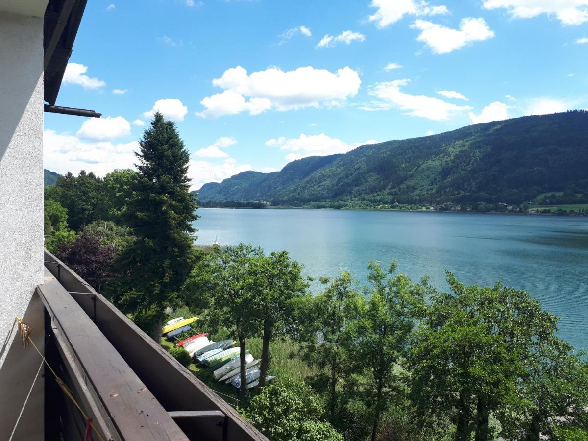 Maren Seeblick Appartement Haus Haensel&Gretel Direkt Am Ossiacher See Mit Hallenbad Stiegl المظهر الخارجي الصورة