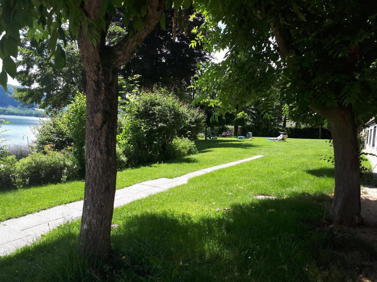 Maren Seeblick Appartement Haus Haensel&Gretel Direkt Am Ossiacher See Mit Hallenbad Stiegl المظهر الخارجي الصورة