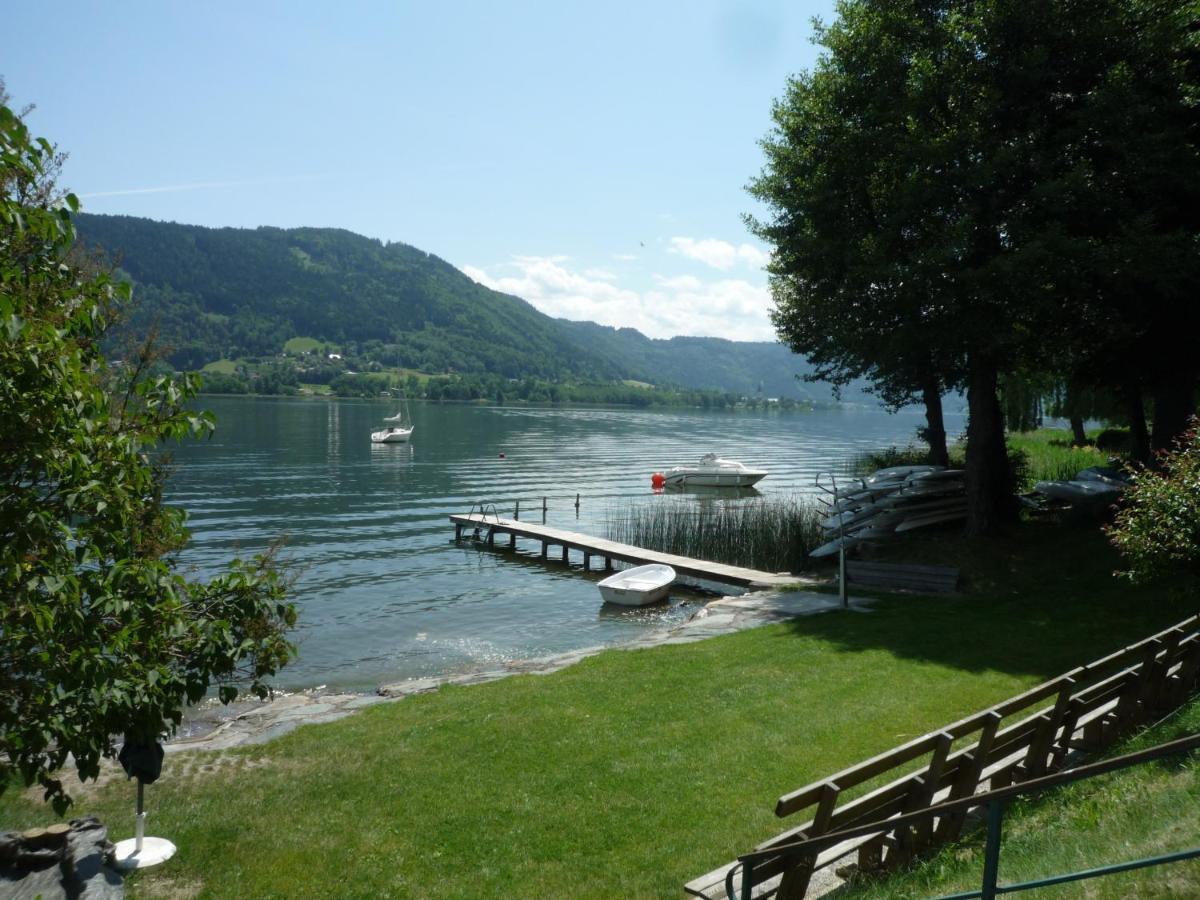 Maren Seeblick Appartement Haus Haensel&Gretel Direkt Am Ossiacher See Mit Hallenbad Skiarena Gerlitzen Stiegl المظهر الخارجي الصورة