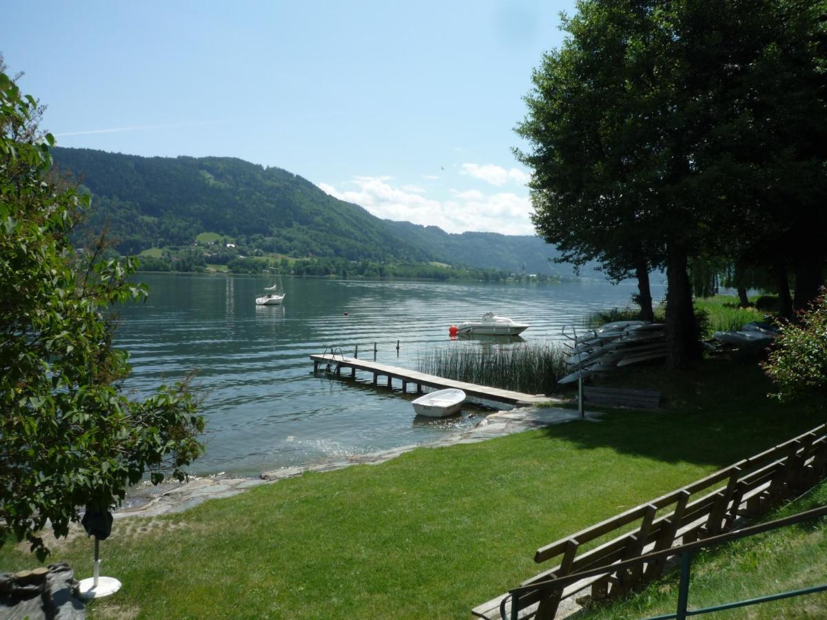 Maren Seeblick Appartement Haus Haensel&Gretel Direkt Am Ossiacher See Mit Hallenbad Stiegl المظهر الخارجي الصورة